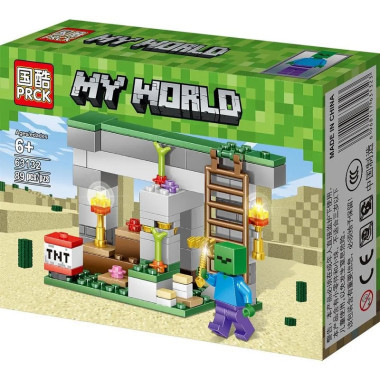 Конструктор PRCK 63036 Майнкрафт &quot;На Остров&quot; 8 шт в упаковке 19х14х4.3 см