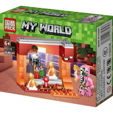 Конструктор PRCK 63036 Майнкрафт &quot;На Остров&quot; 8 шт в упаковке 19х14х4.3 см