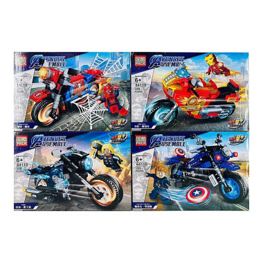 Конструктор PRCK 64115 Супергерои "Мотоцикл Супер Мести" 4 шт в д/б Конструктор PRCK 64115 Супергерои "Мотоцикл Супер Мести" 4 шт в д/б