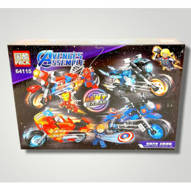 Конструктор PRCK 64115 Супергерои &quot;Мотоцикл Супер Мести&quot; 4 шт в д/б