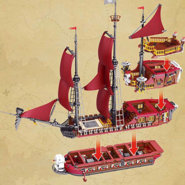 Конструктор Reobrix 66010 Пираты &quot;Месть королевы Анны&quot; 3066 дет.