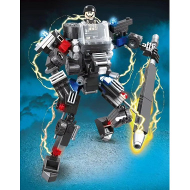 Конструктор QuanGuan 100047 Сити &quot;Полицейская погоня 6в2&quot; 454 дет. 41x28x5 см