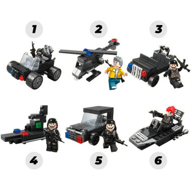 Конструктор QuanGuan 100047 Сити &quot;Полицейская погоня 6в2&quot; 454 дет. 41x28x5 см