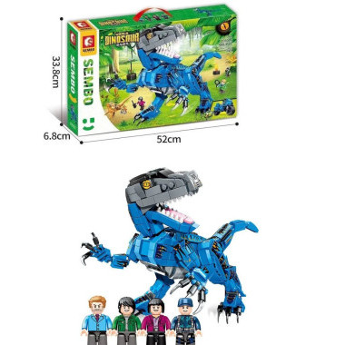 Конструктор Sembo 205021 Динозавры &quot;Велоцираптор&quot; 908 дет. 35х12х21 см