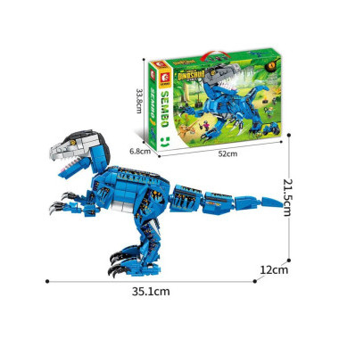 Конструктор Sembo 205021 Динозавры &quot;Велоцираптор&quot; 908 дет. 35х12х21 см