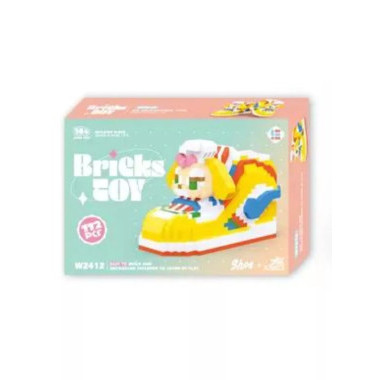Конструктор Bricks Toy W2412 Мультяшный кроссовок 172 дет 22х5х15 см