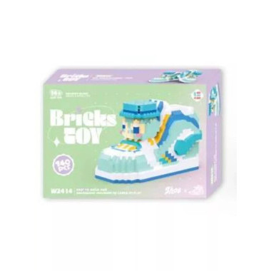 Конструктор Bricks Toy W2414 Мультяшный кроссовок 140 дет 22х5х15 см