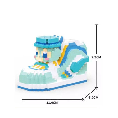 Конструктор Bricks Toy W2414 Мультяшный кроссовок 140 дет 22х5х15 см