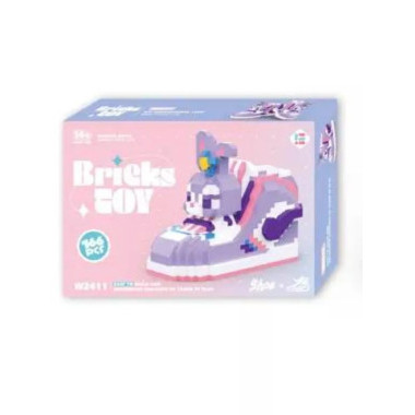 Конструктор Bricks Toy W2411 Зайчик в кроссовке 166 дет 22х5х15 см