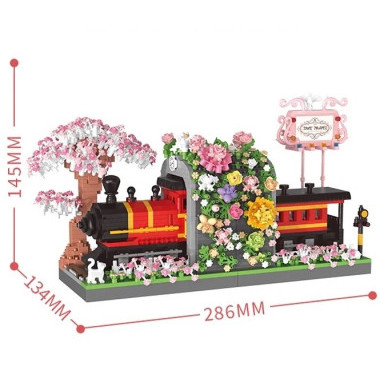 Конструктор Baloby 16387 Подставка для книг &quot;Весеннее путешествие на поезде&quot;, 2665 дет.