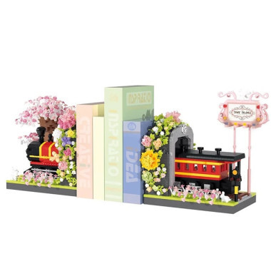 Конструктор Baloby 16387 Подставка для книг &quot;Весеннее путешествие на поезде&quot;, 2665 дет.