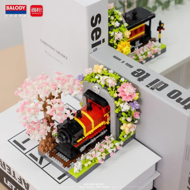 Конструктор Baloby 16387 Подставка для книг &quot;Весеннее путешествие на поезде&quot;, 2665 дет.