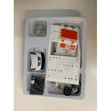 Конструктор металлический 8801 Машина Скорая помощь 314 дет. 35х27х6.5