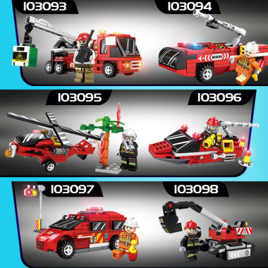 Конструктор 103093-103098 Sembo Block &quot;Робот трансформер Автобот&quot; 6в1, 6шт/уп. 18х13х4.2с