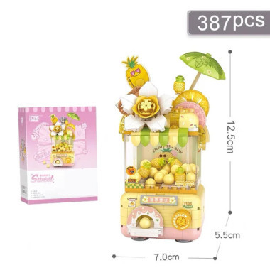 Конструктор LOZ 1677 Аппарат для конфет &quot;Загадочная коробка с охлаждающим ананасом&quot; 387 дет. 16.5x12.5x8