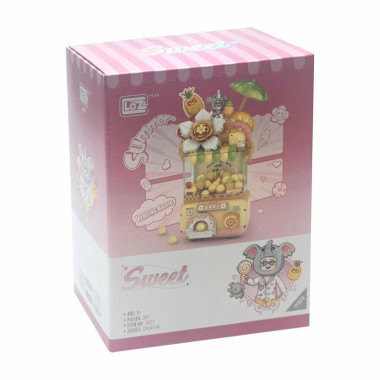 Конструктор LOZ 1677 Аппарат для конфет &quot;Загадочная коробка с охлаждающим ананасом&quot; 387 дет. 16.5x12.5x8