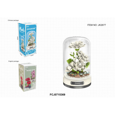 Конструктор JAKI JK2677 Музыкальная шкатулка Цветы &quot;Жасмин&quot;