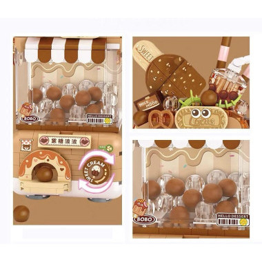 Конструктор LOZ 1678 Автомат для конфет &quot;Загадочная коробка с шоколадом&quot; 404 дет. 16.5x12.5x8