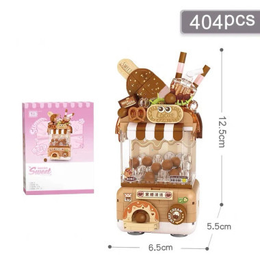 Конструктор LOZ 1678 Автомат для конфет &quot;Загадочная коробка с шоколадом&quot; 404 дет. 16.5x12.5x8