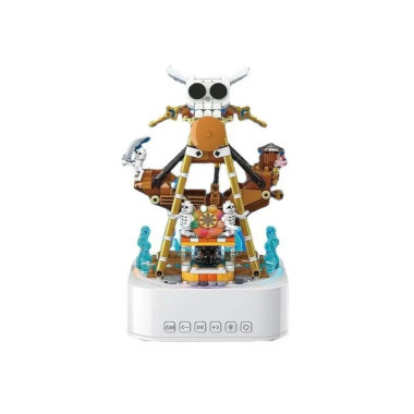 Конструктор Quan Guan 100228 Музыкальная колонка Bluetooth &quot;Пираты&quot; 591 дет. 22.8x31x6.6 см (свет + движение)