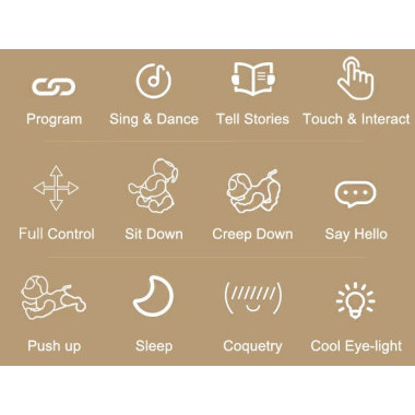 Игрушка собачка сенсорная интерактивная на радиоуправлении 27x14x22