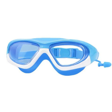 Очки для плавания с чехлом в комплекте (Голубой)