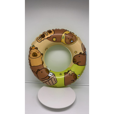 Круг надувной для плавания &quot;Капибара&quot; 70см. Зеленый