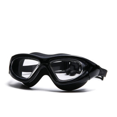 Очки для плавания с чехлом в комплекте (Черный)