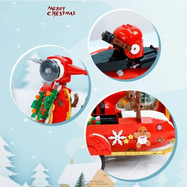 Конструктор 21059 Balody &quot;Рождественский мотоцикл&quot; 1529 дет.