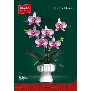 Конструктор SEMBO 601297 "Орхидея" 562 дет. 22X6X30