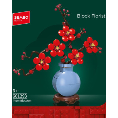 Конструктор SEMBO 601293 "Зимняя слива" 338 дет. 8X20X6