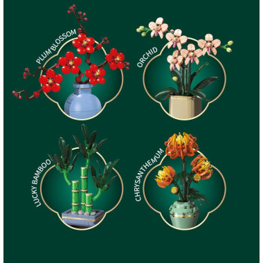 Конструктор SEMBO 601295 &quot;Бамбук&quot; 254 дет. 8X20X6