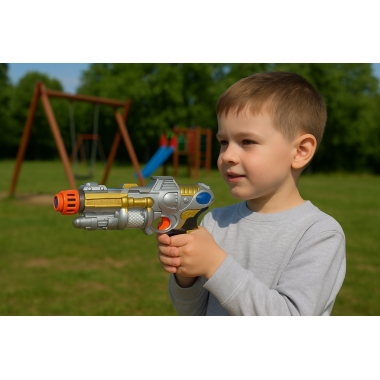Детское оружие Пистолет звук+свет 26х5х15 см
