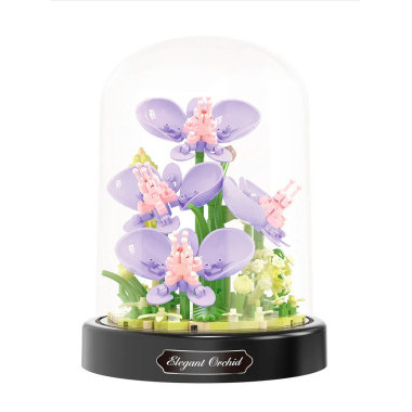 Конструктор Balody 16345 Элегантная орхидея, 374 дет., 13x13x16.3