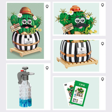 Конструктор Loz 1245 &quot;Мистер кактус&quot; 578 дет. 11x6.5x24 см