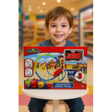 Чаггингтон Трек со светящимся паровозиком в кор. 35х6х23см