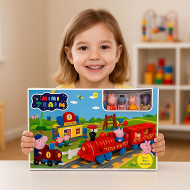 Железная дорога для Свинки + 6 героев  музыка+свет 26.5х18х12.5см (аналог) Железная дорога для Свинки + 6 героев  музыка+свет 26.5х18х12.5см (аналог)