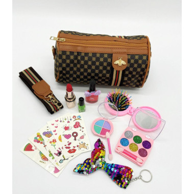 Модные сумки с косметикой случайный цвет 23х4х28