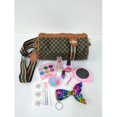 Модные сумки с косметикой случайный цвет 23х4х28