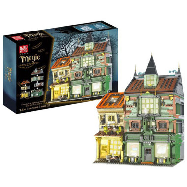 Конструктор Mould King 16040 Гарри Поттер "Магазин магических книг"  свет. 3468 дет. Конструктор Mould King 16040 Гарри Поттер "Магазин магических книг"  свет. 3468 дет.