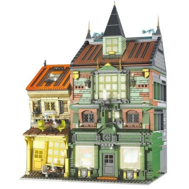 Конструктор Mould King 16040 Гарри Поттер &quot;Магазин магических книг&quot; со световыми эффектами  3468 дет.