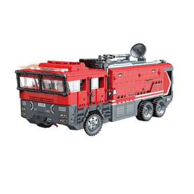 Конструктор Qman 12025 Многофункциональная аварийно-спасательная пожарная машина 1431 дет 62х40х8 см