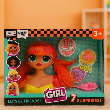 Манекен для создания причесок 33х12х27 (3 вида)