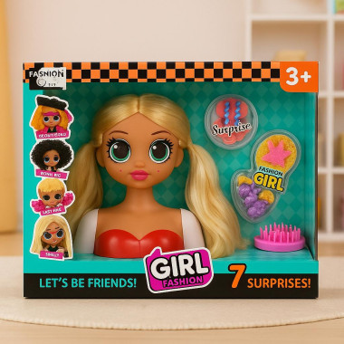 Манекен для создания причесок 33х12х27 (3 вида)