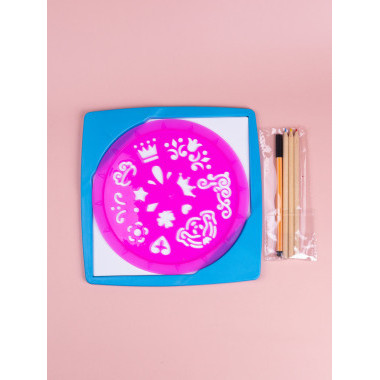 Набор для рисования &quot;Магический трафарет&quot; в кор. 26.5х5х26.5см