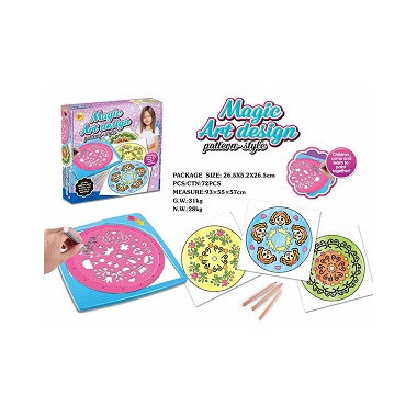 Набор для рисования &quot;Магический трафарет&quot; в кор. 26.5х5х26.5см