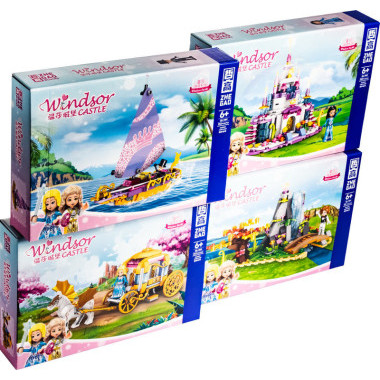 Конструктор Zhe Gao QL1189 Принцессы "Садовая Страна чудес"  4 в 1 32.5x22.5x6 см Конструктор Zhe Gao QL1189 Принцессы "Садовая Страна чудес"  4 в 1 32.5x22.5x6 см