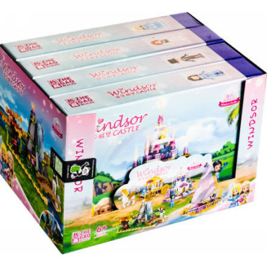 Конструктор Zhe Gao QL1189 Принцессы &quot;Садовая Страна чудес&quot;  4 в 1 32.5x22.5x6 см