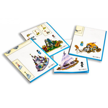 Конструктор Zhe Gao QL1189 Принцессы &quot;Садовая Страна чудес&quot;  4 в 1 32.5x22.5x6 см