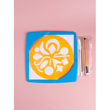 Набор для рисования &quot;Магический трафарет&quot; Геометрия в кор. 26.5х5х26.5см